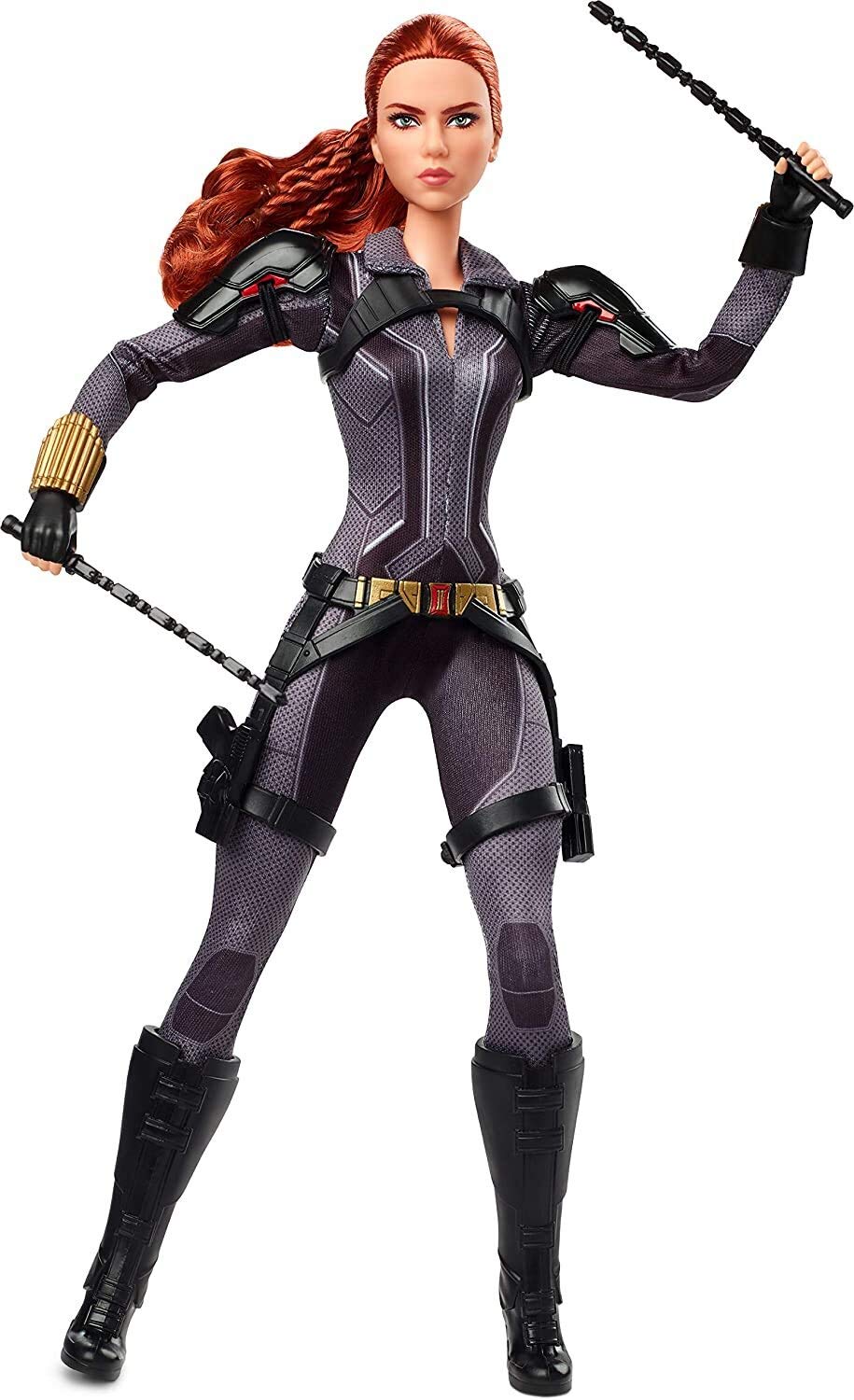 Barbie Marvel StudiosÃƒÆ’Ã‚Â¢ÃƒÂ¢Ã¢â‚¬Å¡Ã‚Â¬ÃƒÂ¢Ã¢â‚¬Å¾Ã‚Â¢ Black Widow Doll, 11.5-in, Poseable with Red Hair, Wearing Armored Bodysuit and Boots, Gift for Collectors [Amazon Exclusive]