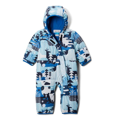 Columbia Unisex Kids Snuggly Bunny Bunting, Snowsuit Romper, Collegiate Navy Winterlands, Size 18/24