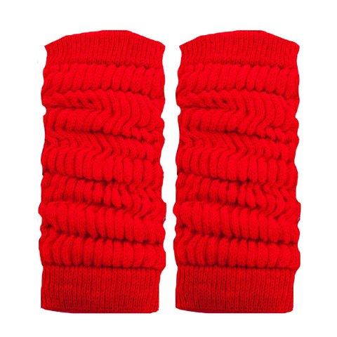 Toocool - Women's and Girl's Legwarmers Ideal for Dance, Fashion, and Warmth, Leg Warmers Ladies, Kids and Women, Ballet Leg Warmers for Adults and Children - Model LO-LW01 [One Size, Red]