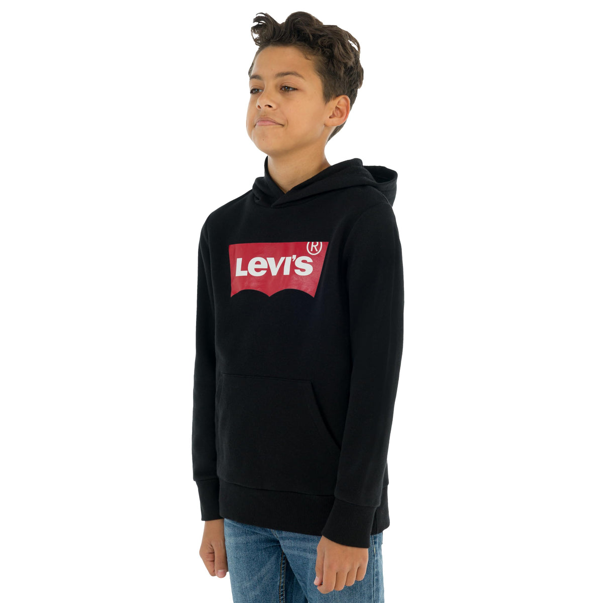 Levi's Kids Batwing Screenprint Hoodie Boys, Black, 2 Years