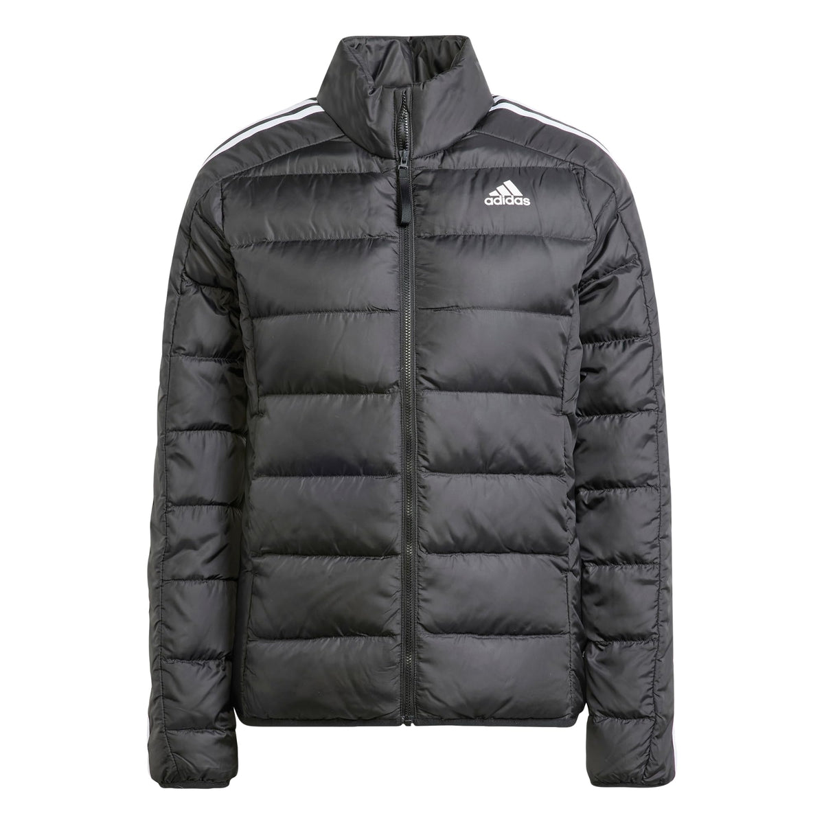 adidas Women's Essentials 3-Stripes Light Down Jacket, Black, S