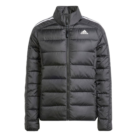 adidas Women's Essentials 3-Stripes Light Down Jacket, Black, S