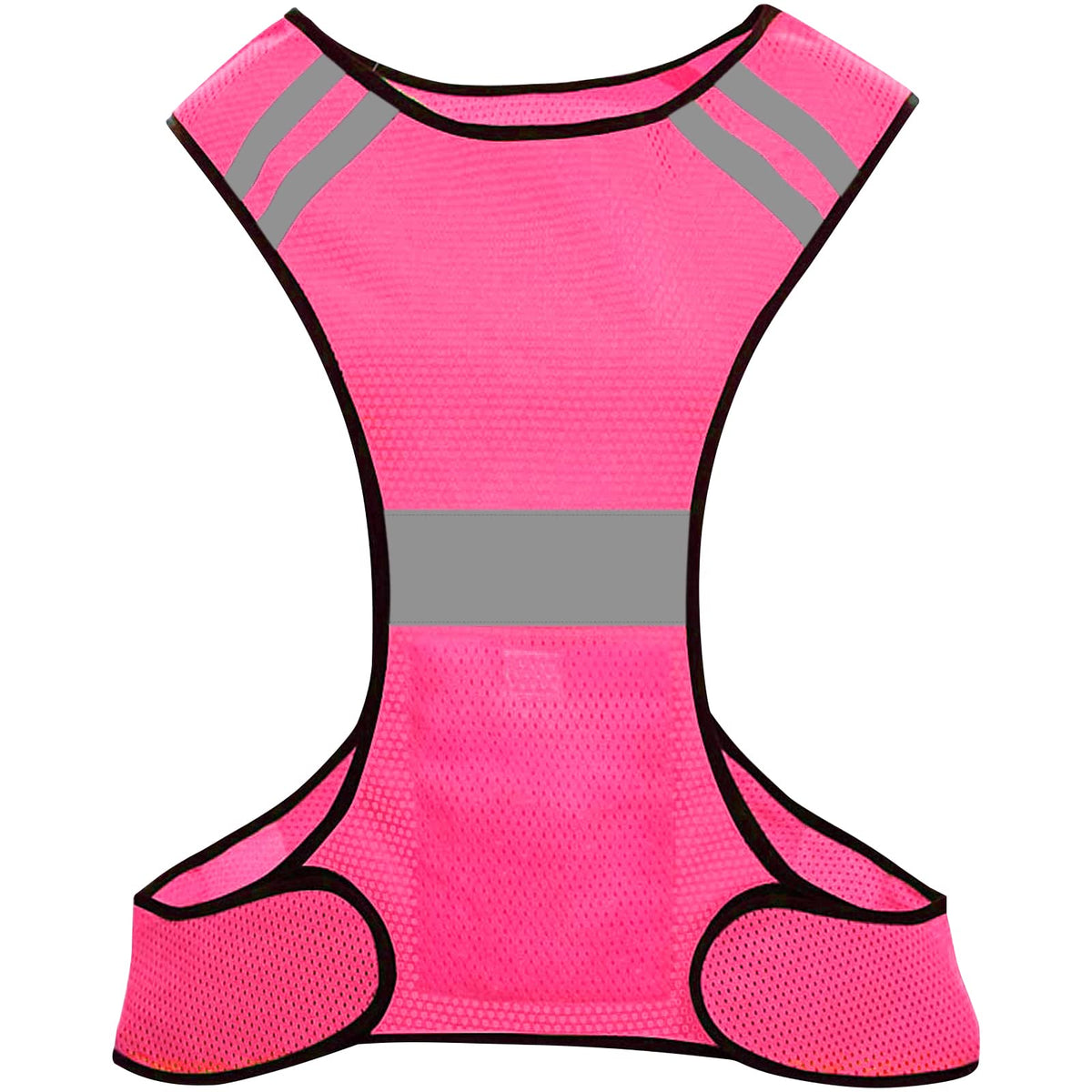 Hi Vis Vest High Visibility Reflective Vest Hi Viz Safety Jackets for Running Walking Cycling Jogging. (Pink)