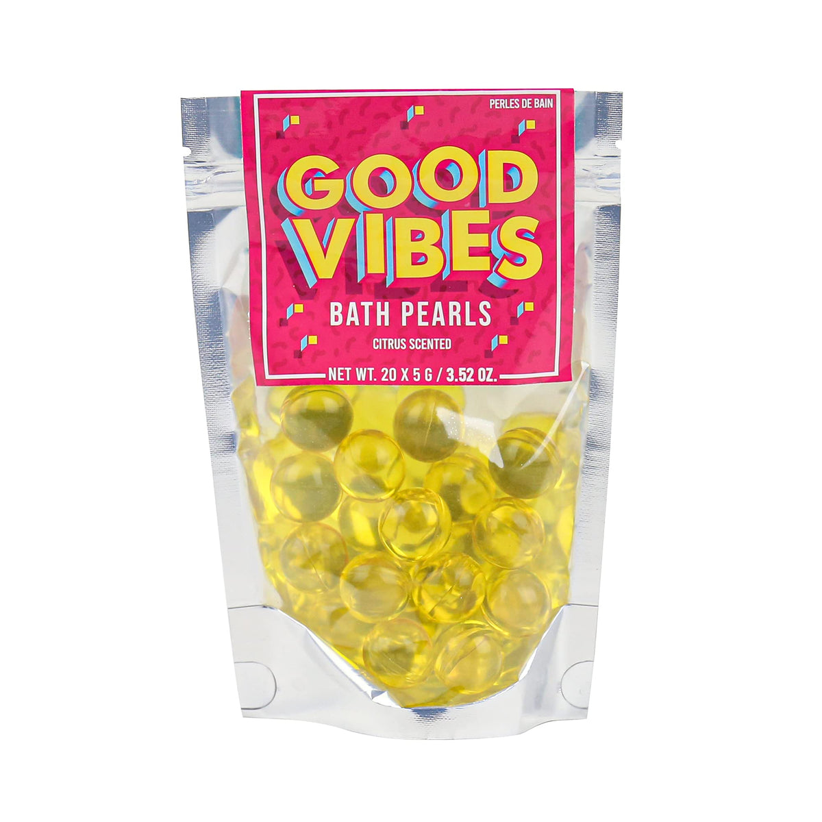 Gift Republic Bath Pearls Good Vibes 20-Pack Citrus Scent Multicoloured