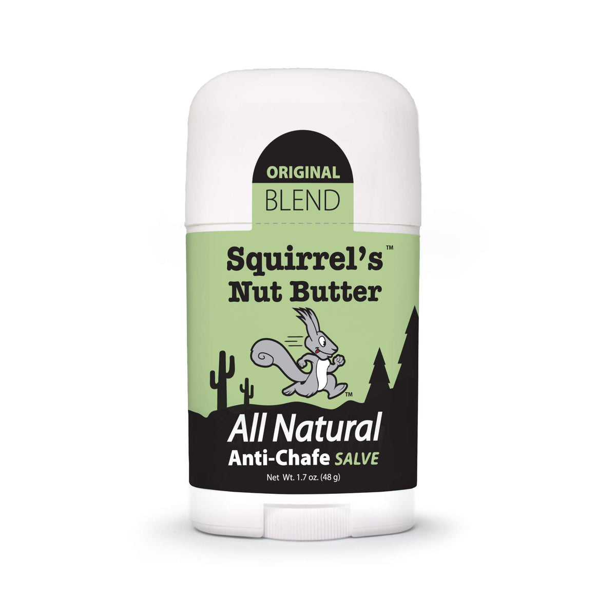 Squirrels Nut Butter All Natural Anti Chafe Salve, Stick Applicator, 1.7 oz