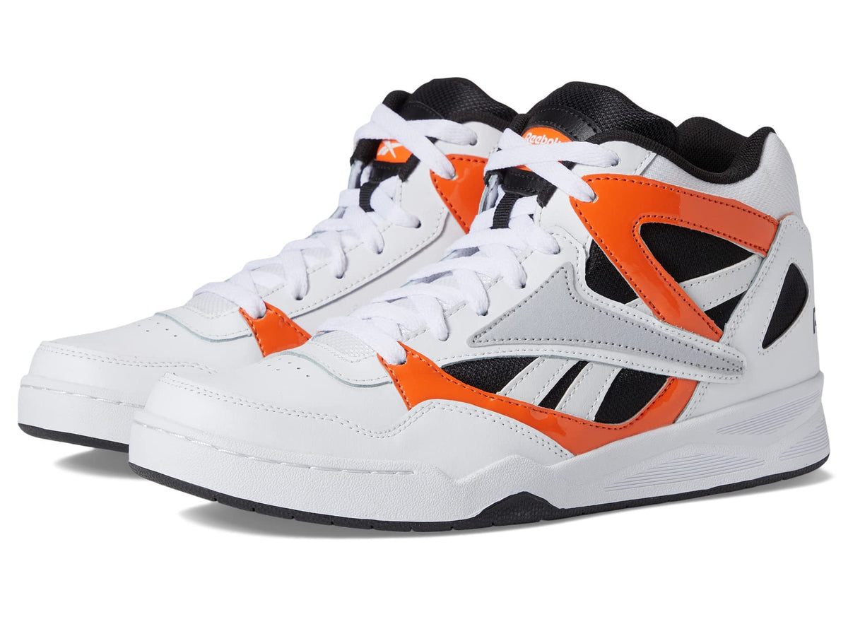 Reebok Unisex BB4590 High Top Basketball Shoe, White/Black/Smash Orange, 9 US Men