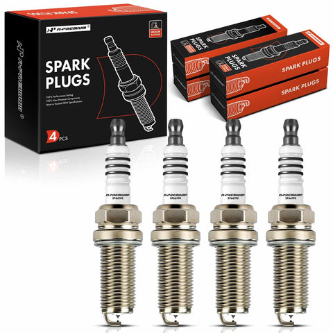 A-Premium Iridium Platinum Spark Plugs (Pack of 4) Compatible with Honda Civic 2006-2015, Insight 2010-2014 & Toyota Tacoma 2005-2015 & Acura ILX 2013-2015 & Suzuki Kizashi 2010-2013