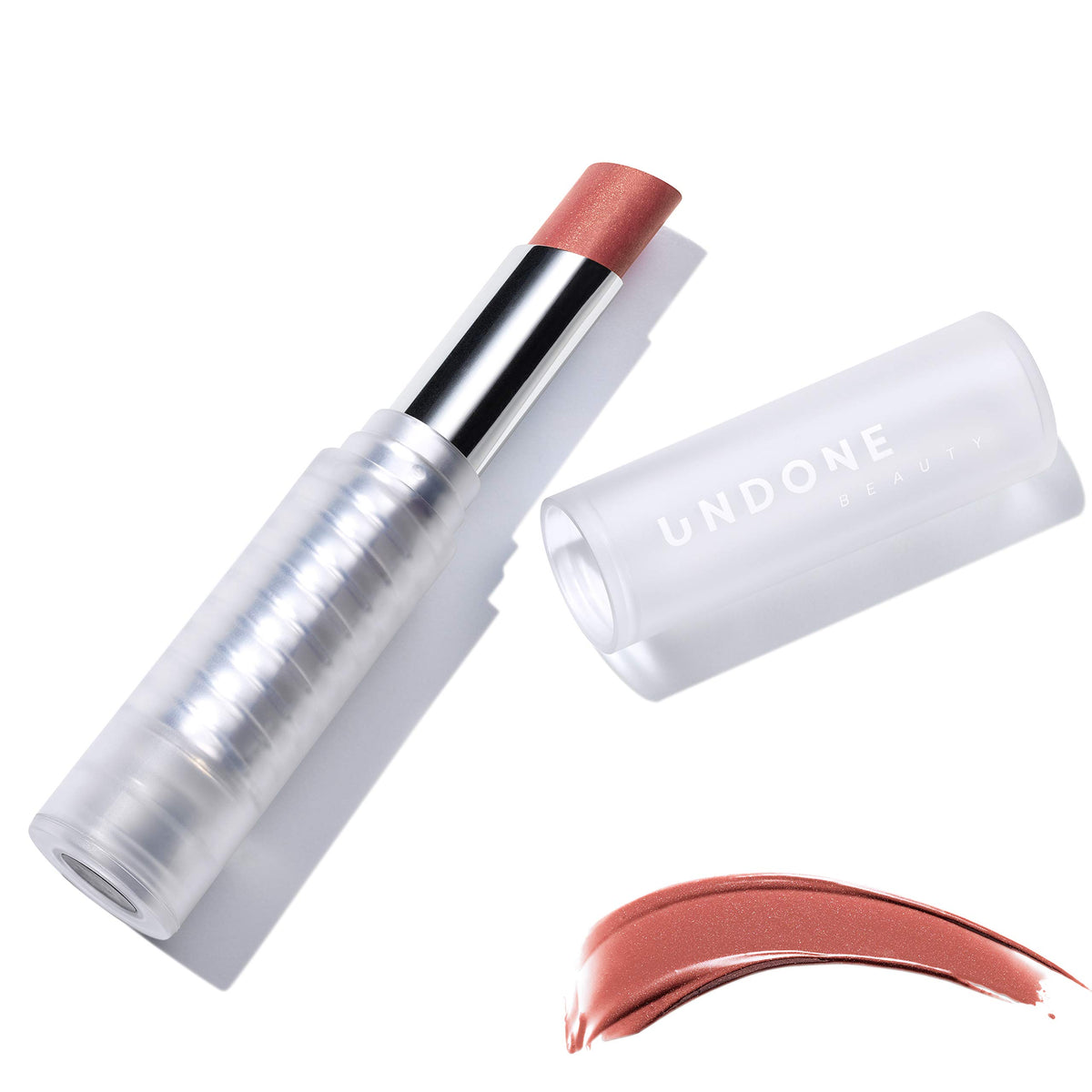 UNDONE BEAUTY Light on Lip Reflecting, Amplifying Lipstick with Sheer, Buildable, Hydrating Color and Aloe, Coconut & Volume Enhancing Pigment - Vegan and Paraben & Cruelty Free - Gosh Garnet