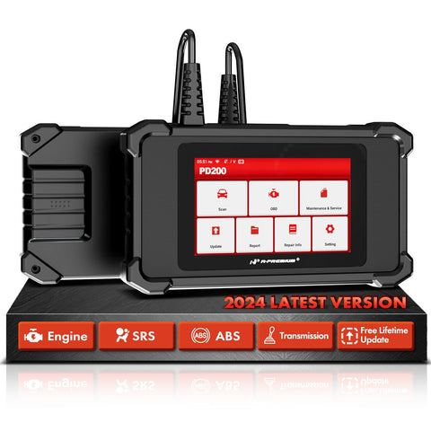 A-Premium 2024 PD200 Enhanced 4 System OBD2 Scanner Diagnostic Tool, All Function Check Engine Code Reader Scan Tool, for Engine/ABS/SRS/Transmission System, 8 Reset, Free Online Update