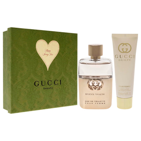 Gucci Guilty 1.6oz EDT Spray, 1.6oz Body Lotion Women 2 Pc Gift Set
