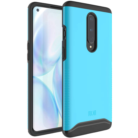 TUDIA DualShield Designed for OnePlus 8 5G UW (Verizon Version) Case, [Merge] Shockproof Tough Dual Layer Hard PC Soft TPU Slim Protective Case Cover - Blue