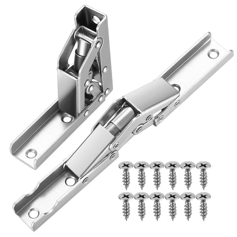 90 Degree/180 Degree Folding Shelf Hinges, 2 Pcs Blind Corner Hinges, Soft Close Folding Shelf Hinges, Hidden Kitchen Cabinet Cupboard Door Hinges for Wood Table Wardrobe Doors
