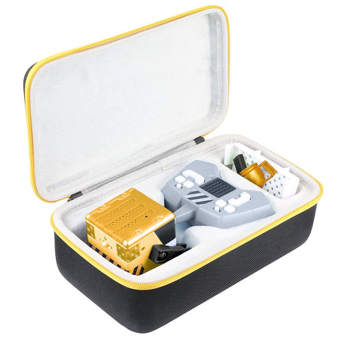 khanka Hard Carrying Case Replacement for Really Rad Robots - Mibro Gold - Plays, Talks, and Pranks (Gold Zipper)