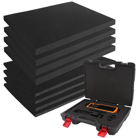 LDXDRU 8Pcs Polyurethane Foam Sheet 16 x 12 x (0.4" and 1"), Packing Foam Sheets, Foam Inserts for Cases, Cuttable Packing Foam Pads Inserts for Cases for Toolbox Camera Storage DIY and Crafts