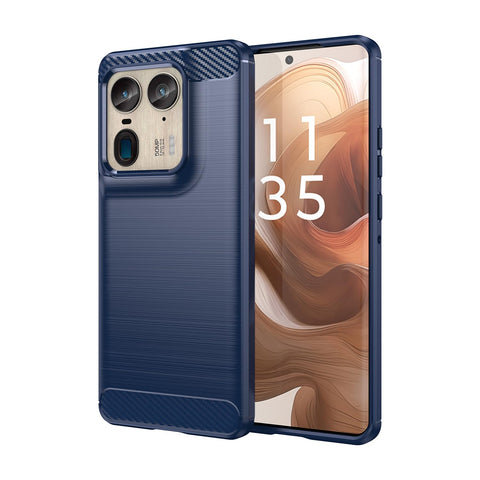 TINGYR Case for Motorola Edge 50 Ultra, Ultra Slim Flexible TPU Shock Absorption, Anti-Scratch, Premium Flexible Rubber Cover, Cover for Motorola Edge 50 Ultra Smartphone.(Blue)