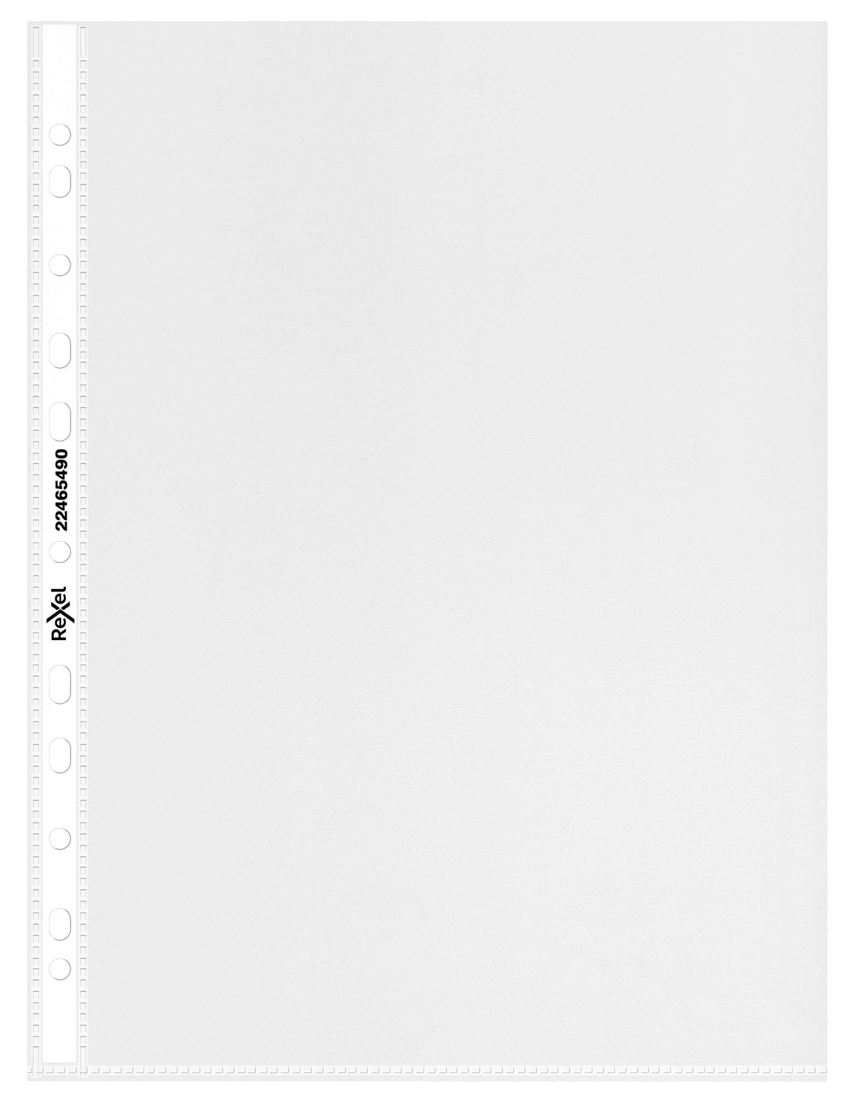 Rexel Crystal A4 Plastic Punched Wallets Top Opening, Pack of 50