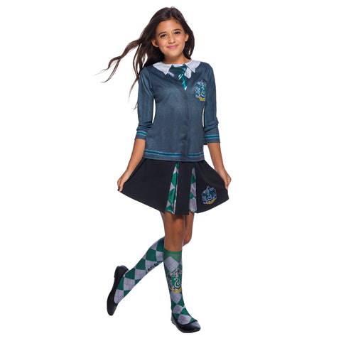 Rubies 641270L Slytherin Costume Top, Girls, Multicolour, Large Age 8-10 Halloween