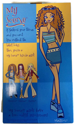My Scene Madison Doll with Denim Shorts and Leopard Print Top - Includes Bonus CD