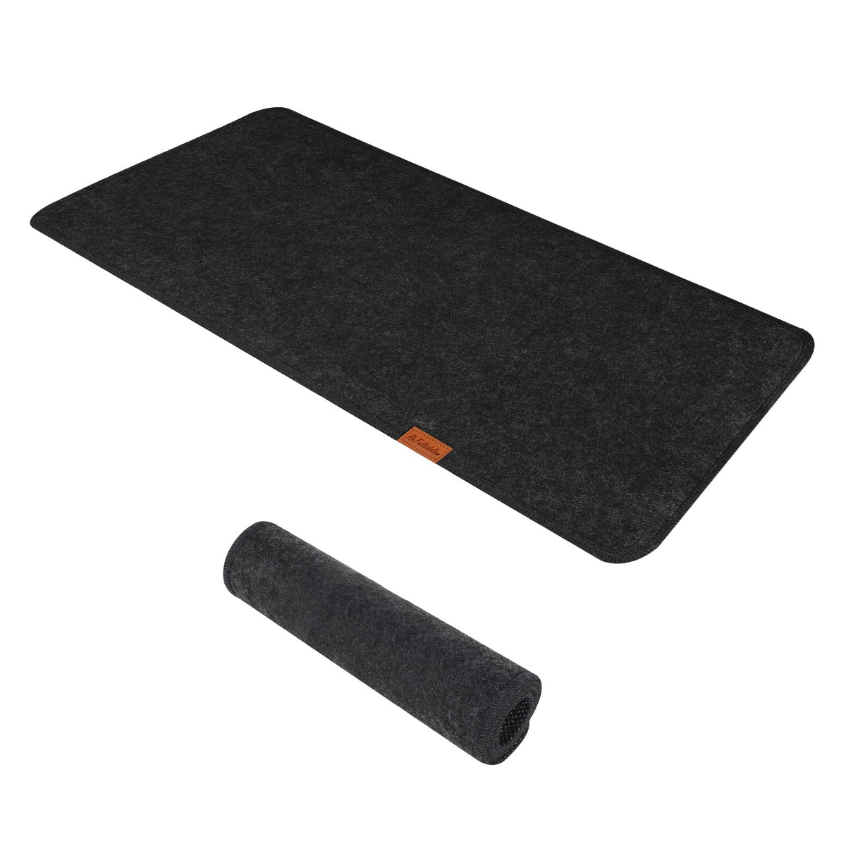 Large Felt Desk Protective Pad, 80X40cm/32''X16'' Non-Slip Felt Desk Mat Extended Gaming Mouse Pad Large Desk Pad Protector for Keyboard, Computer, Mouse, Laptop (Dark Grey)