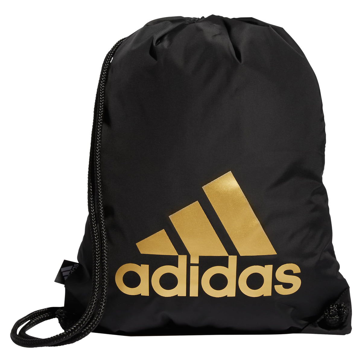 adidas Unisex's Ready Sackpack Bag, Black/Gold Metallic, One Size