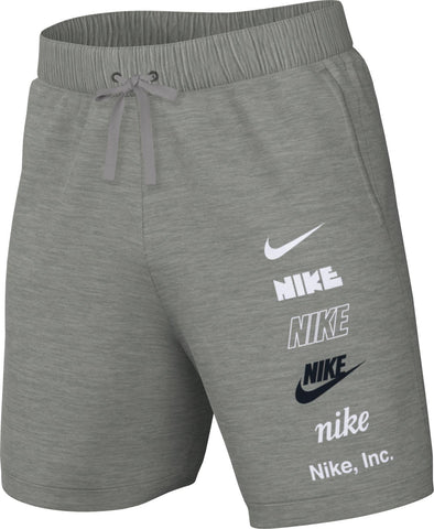 NIKE FB8830-063 M NK Club+ FT Short MLOGO Pants Men's DK Grey Heather Size S