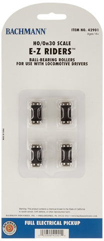 Bachmann 42901 HO/On30 EZ E-Z Riders Track Rollers with Ball Bearings (4)