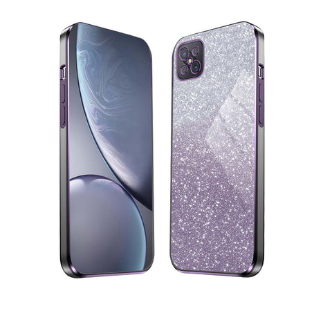 HAOYE Case for Oppo Reno 4Z 5G (Reno4 Z), Slim Silicon TPU Electroplated Frame Cover, Anti-Scratch Shockproof Protective Shell with Shiny Sticker. Purple