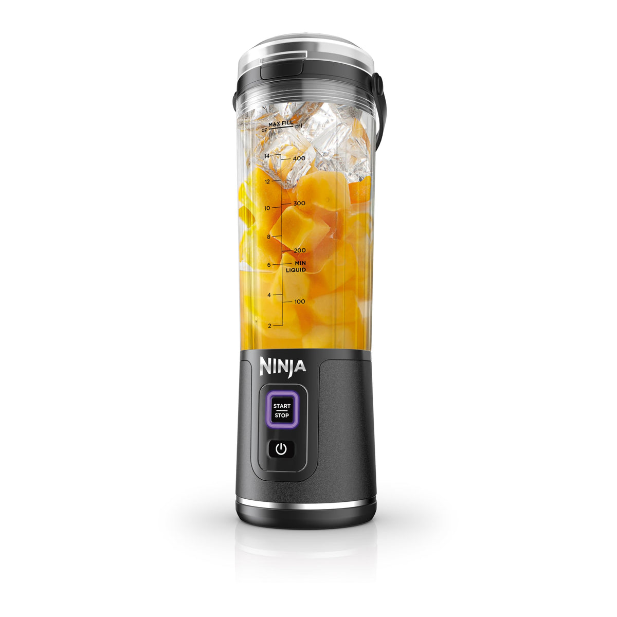 Ninja Blast Portable Blender, Cordless, 18oz. Vessel, Personal Blender For-Shakes and Smoothies, BPA Free, Leakproof-Lid and Sip Spout, USB-C Rechargeable, Dishwasher Safe, Metallic Black, BC151MB