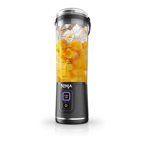 Ninja Blast Portable Blender, Cordless, 18oz. Vessel, Personal Blender For-Shakes and Smoothies, BPA Free, Leakproof-Lid and Sip Spout, USB-C Rechargeable, Dishwasher Safe, Metallic Black, BC151MB