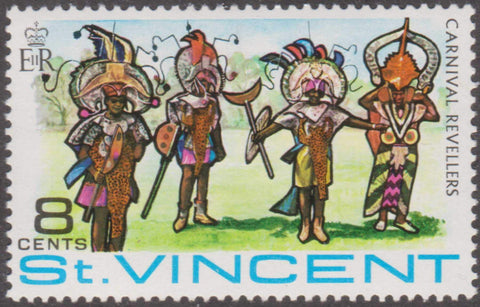 1969 St. Vincent Carnival Revellers St. Vincent 8Ãƒâ€šÃ‚Â¢ Postage Stamp