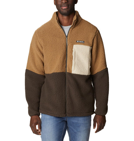 Columbia Men's Mountainside Heavyweight Fleece, Brown, L