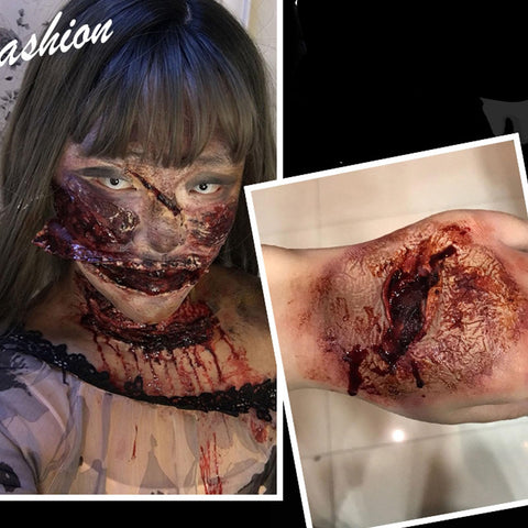 Liquid Latex, 50 Ml Halloween Makeup Horror Scars Wounds Liquid Latex Makeup for Scars Wound Making Special Effects Film TV Latex Special Effects Make Up Set