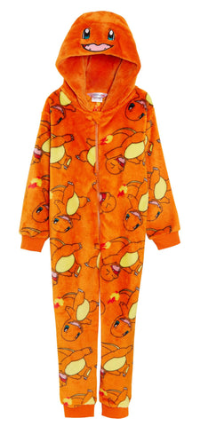 Kids Pokemon Hooded Onesie Charmander 5-6 Years