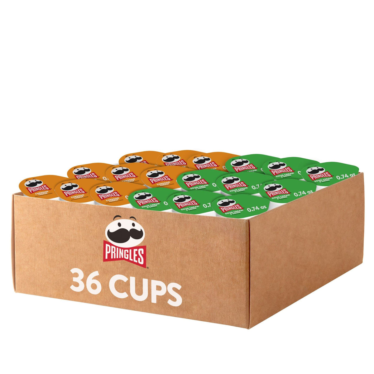 Pringles Potato Crisps Chips, Lunch Snacks, On-the-Go Snacks, Original (36 Cups)