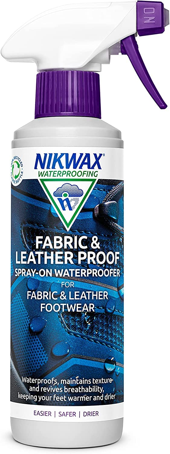 Nikwax Fabric and Leather Proof Spray-On, Waterproofer for Combination Footwear, Proofer (Neutral) - 300ml