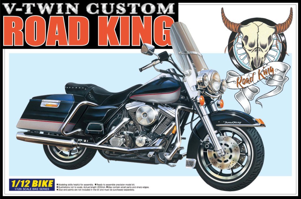 Aoshima Models 1/12 Road King Motorcycle