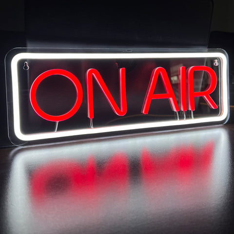 On Air Neon Signs, LED Studio Live Decorative Lights, On Air Neon lights Wall Decor For influencers Podcasts,live streams,Stadios,Nightclub, Man Cave