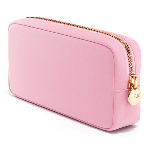 Make Up Bag Travel Cosmetic Bag, Embla Makeup Organizer, Nylon Zipper Pouch Purse Storage Bag Cosmetics Organizer, Cute Womens Travel Makeup Bag Tote, Mini Small Large Makeup Bags Pouches, Ballet Pink