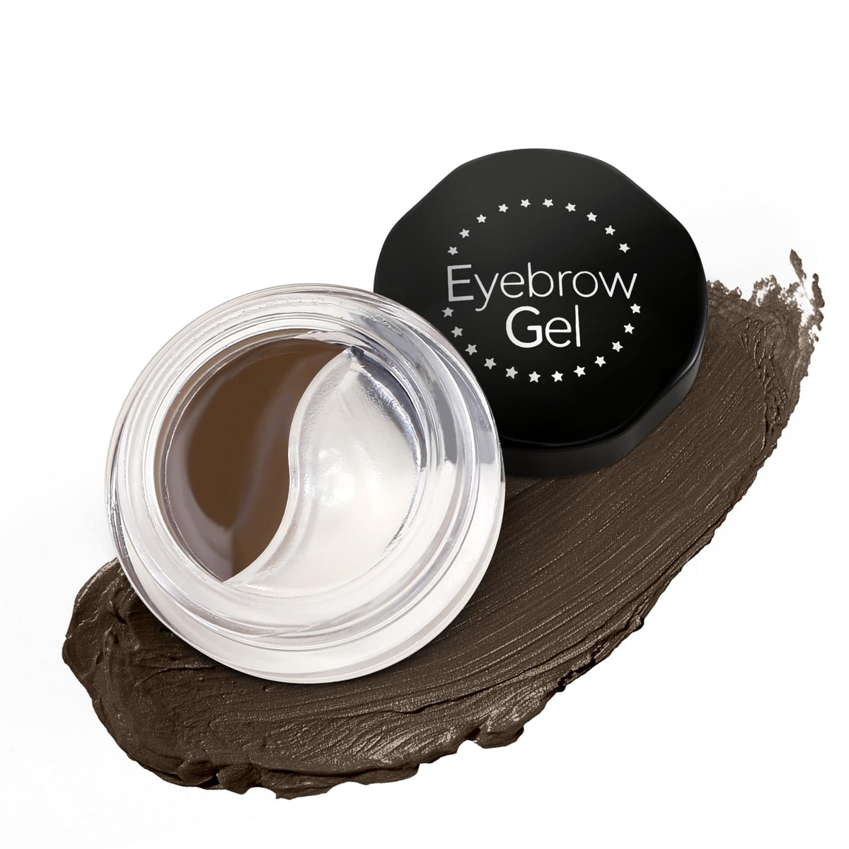 Apooliy Waterproof Eyebrow Gel Brow Pomade Set 2 in 1,Long-Lasting Eyebrow Wax,Filling & Shaping Tinted Brow Creates Natural Brows Dark Brown