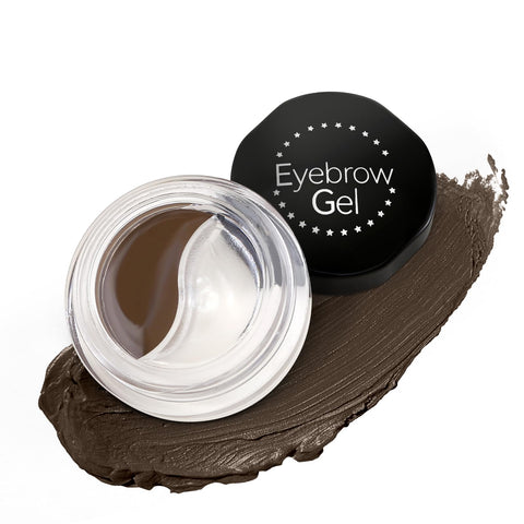 Apooliy Waterproof Eyebrow Gel Brow Pomade Set 2 in 1,Long-Lasting Eyebrow Wax,Filling & Shaping Tinted Brow Creates Natural Brows Dark Brown