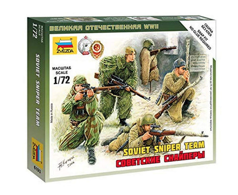 Zvezda Models Soviet Snipers Model Kit (1/72 Scale)