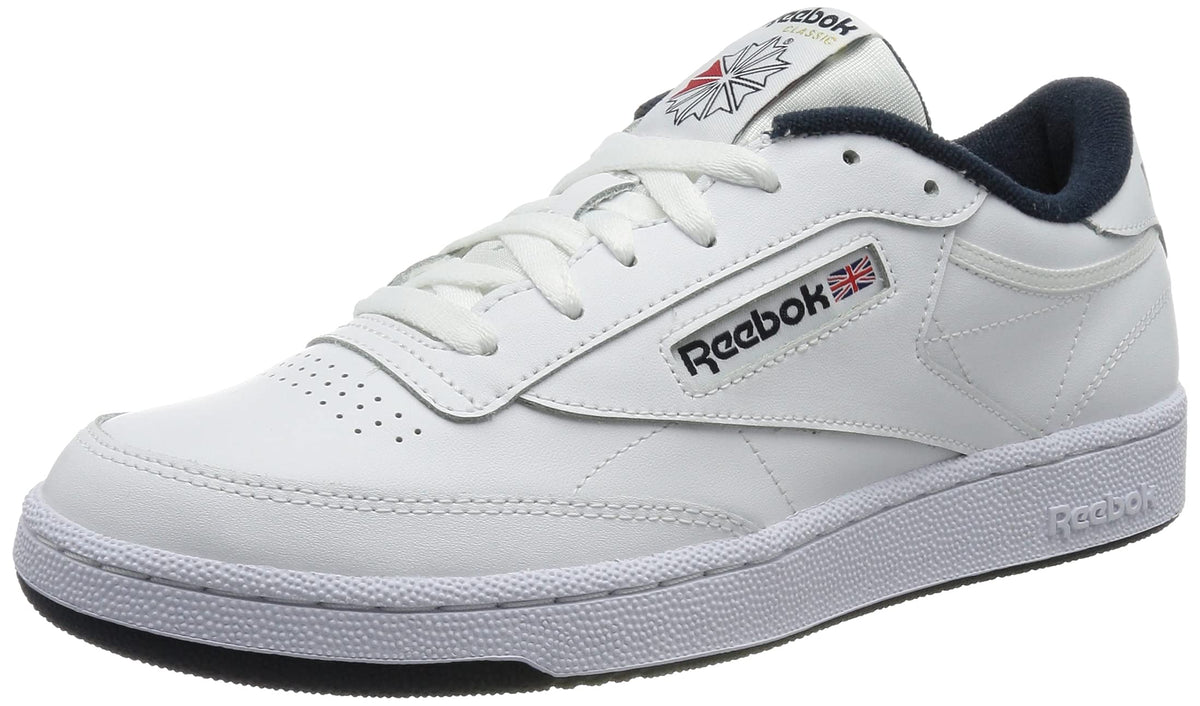 Reebok Men's Sneaker Slipper, White Intense White Navy, 5