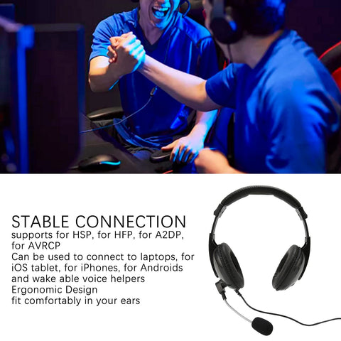 Yoidesu Wired Gaming Headset, USB Over Ear Stereo Gaming Headphones PC Game Headsets with Mic for Computer Latop, Stereo Sound Quality, Soft Leather Earmuffs, Adjustable Volume