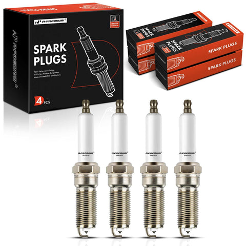 A-Premium Iridium Platinum Spark Plugs Compatible with Chevrolet Malibu 2016 2017 2018 2019 1.8L, Pack of 4