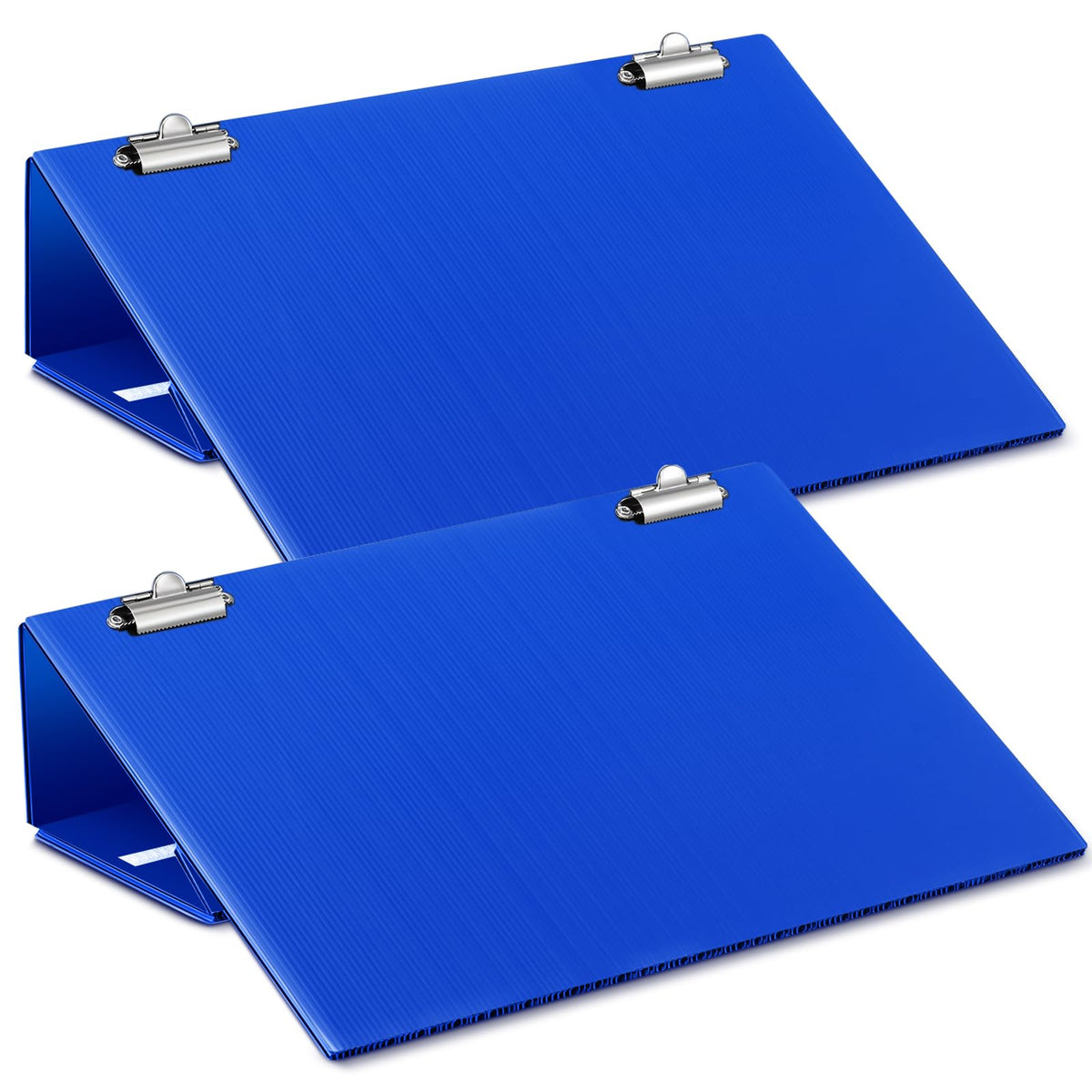 Skyygemm Folding Slant Board for Writing Kids 18 x 12 Inch Blue Slanted Writing Clipboard Slopes Adjustable Board Pen Holder Table Desk Office Kids to Improve Drawing Drafting(2 Pcs)