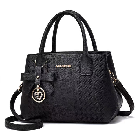Nevenka Womens Purses and Handbags Shoulder Bag Ladies Designer Satchel (Black)