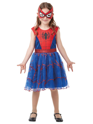Rubie's Official Marvel Spider-Girl Deluxe Child's Costume, Superhero Fancy Dress, Child's Toddler Size Age 2-3, Height 98 cm