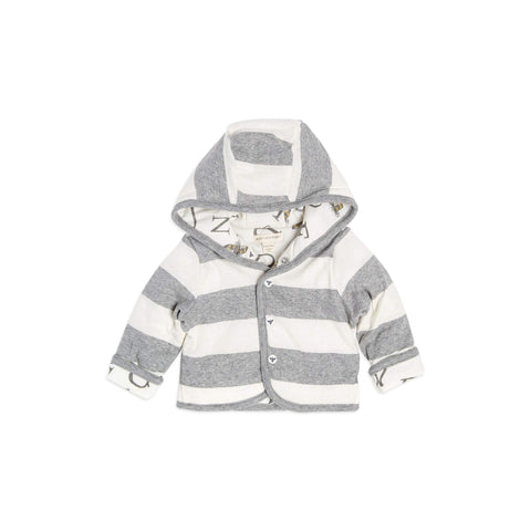 Burt's Bees Baby baby girls Sweatshirts, Lightweight Zip-up Jackets & Coats, Organic Cotton Hooded Sweatshirt, Heather Grey Abc, 18 Months US