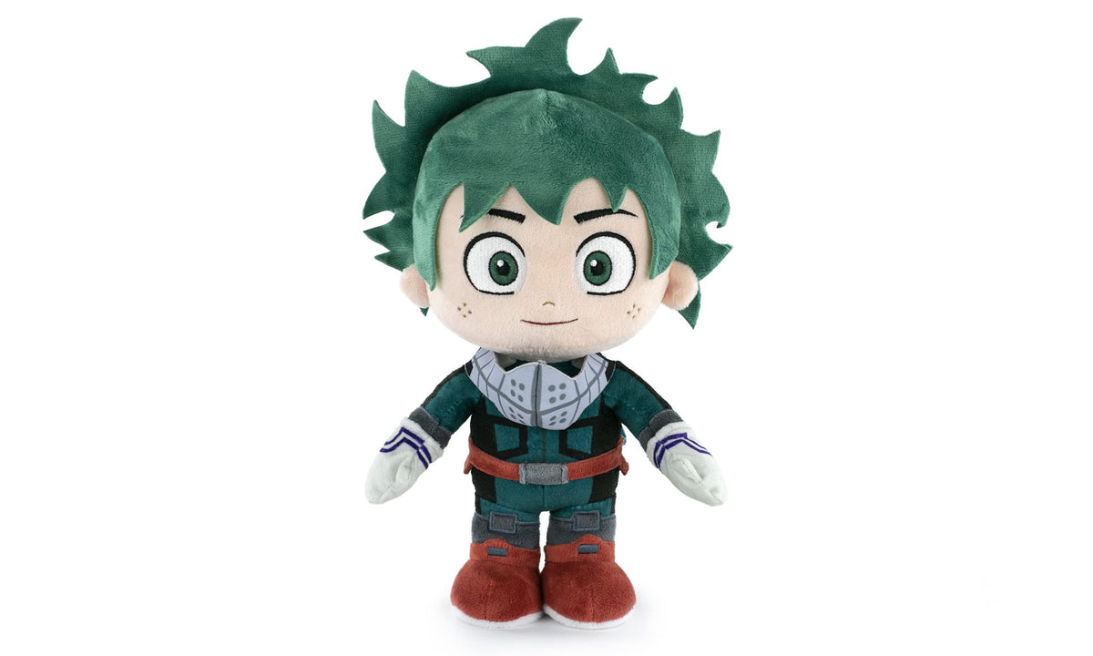 BARRADO Soft Toy of the Characters of My Hero Academia - 28cm, 11'02" - Deku, Bakugo, Todoroki - Super Soft Quality (Deku)