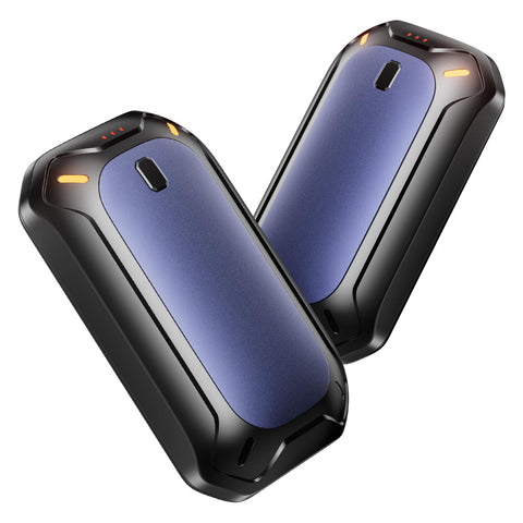 coldSky 2 Pack Hand Warmers Rechargeable, Dual Magnetic Electric Hand Warmer, Double-Sided Warming Portable Heater Reusable, 12 Max Heating Time Pocket Hand Warmers Gifts for Women Purple